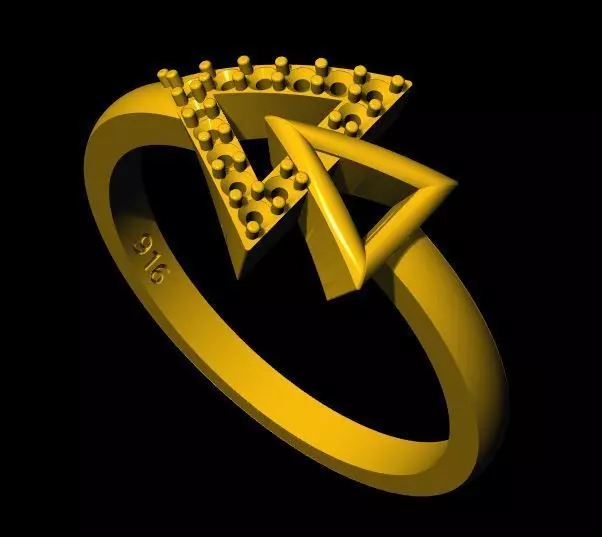 diamond ring 3dm file 3D print model_0