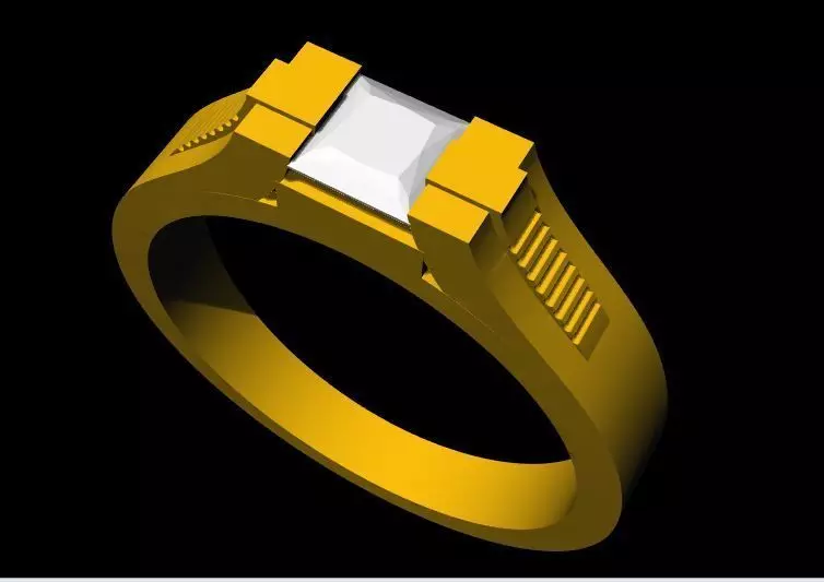 solitaire ring 3dm file 3D print model