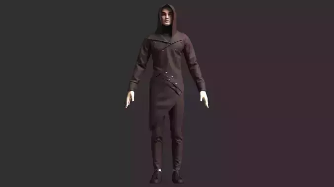 Men Assassin Outfit 3D model