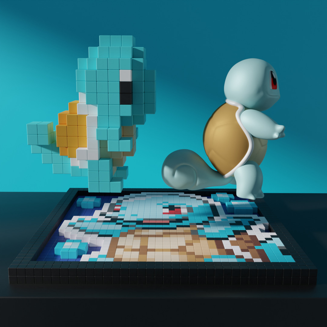 Squirtle Pokemon 3D model_4