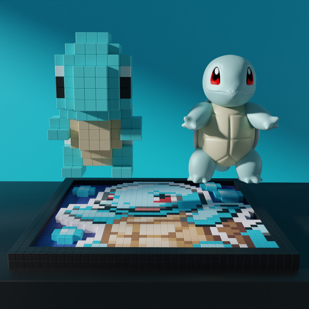 Squirtle Pokemon 3D model_1