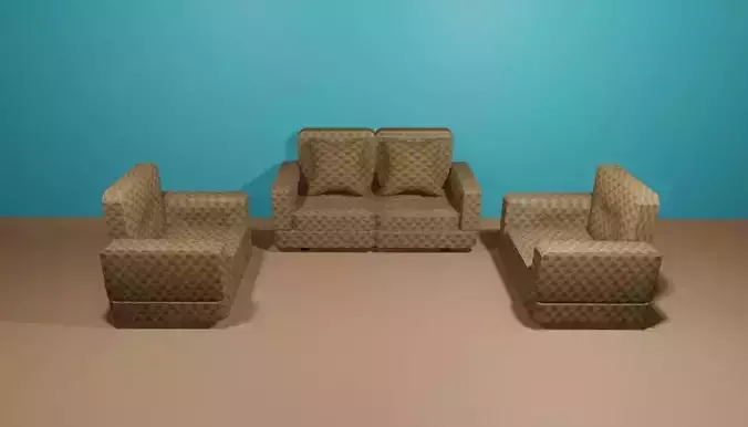 Sofa Set with Pillows