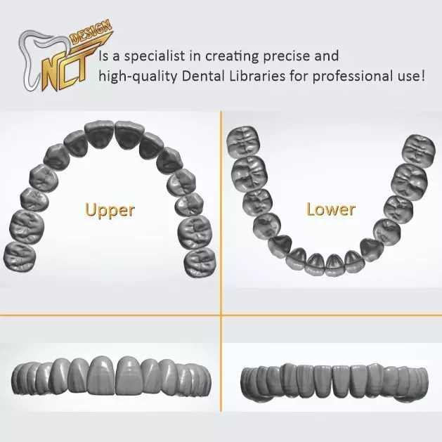 3Shape Library NCT-Design-Ver1 Low-poly 3D model_0