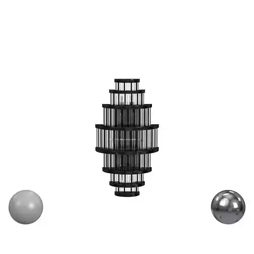 Waldorf Metal And Glass Rod Pendant