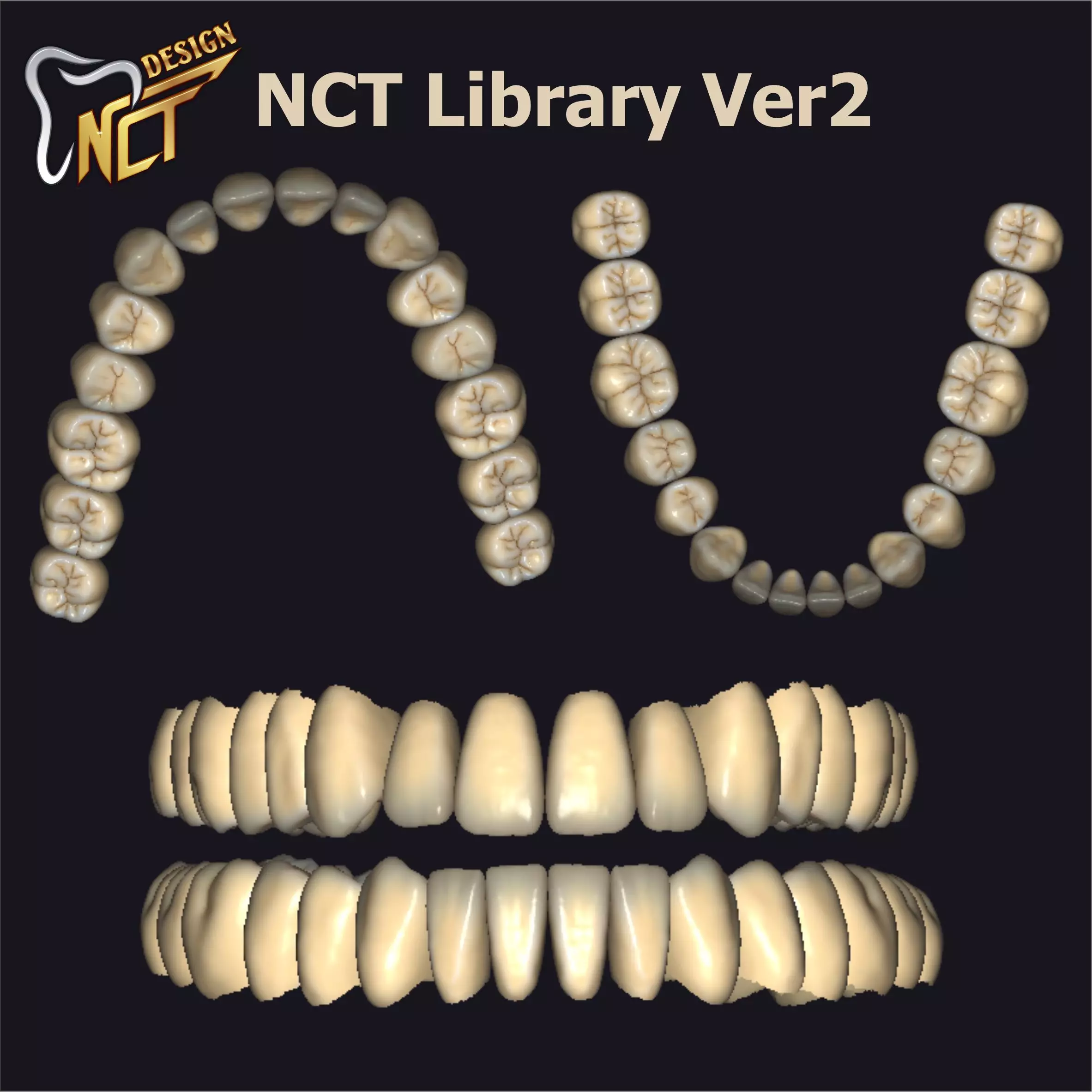 Dental Library - NCT Library Ver2 Low-poly 3D model