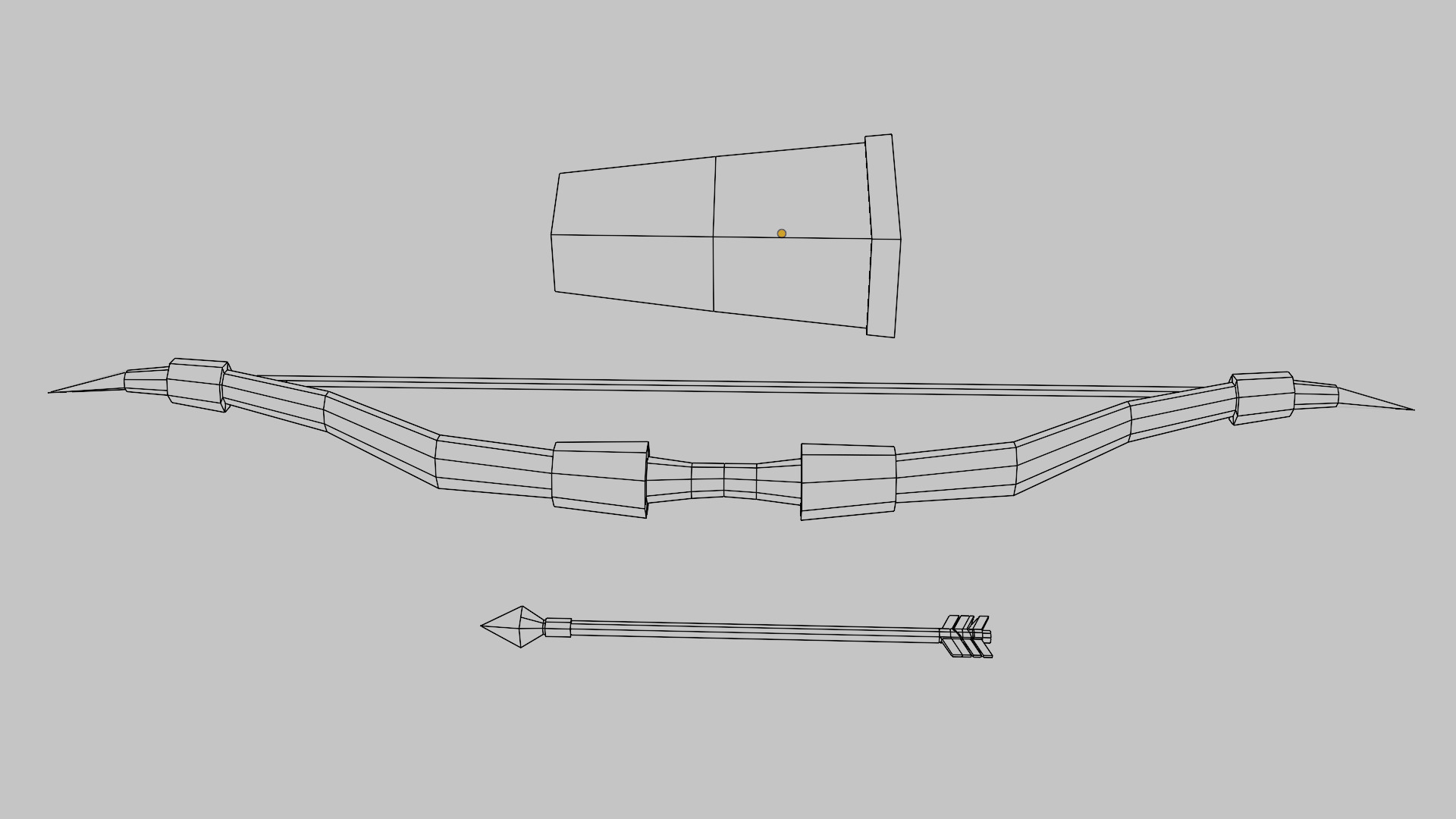 Bow - Low Poly Low-poly 3D model_7