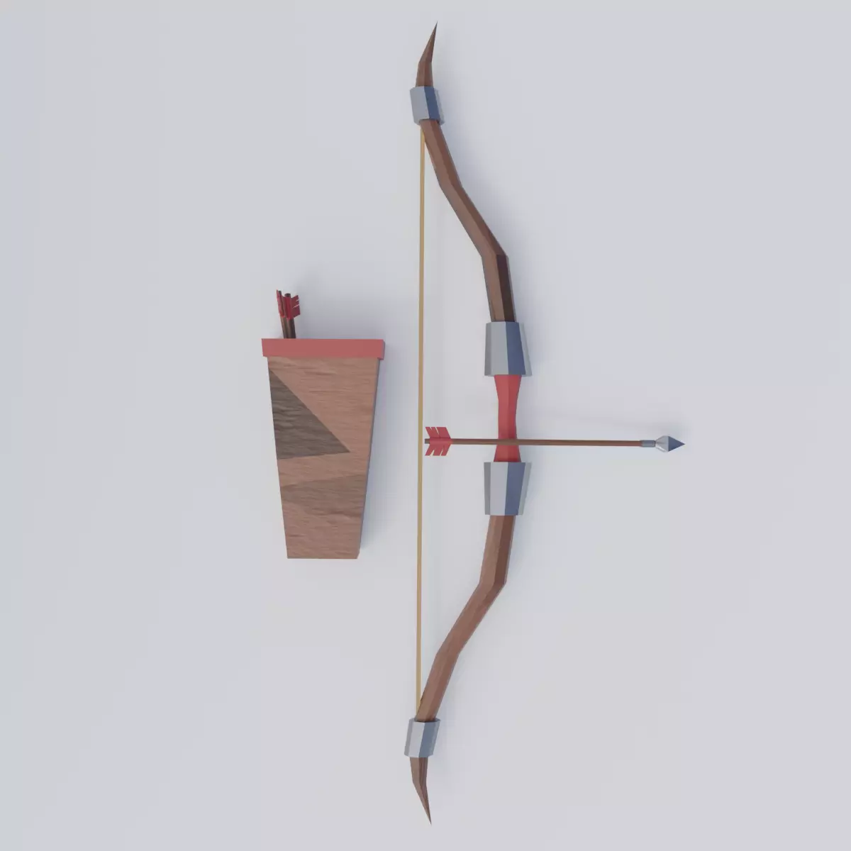 Bow - Low Poly Low-poly 3D model_0
