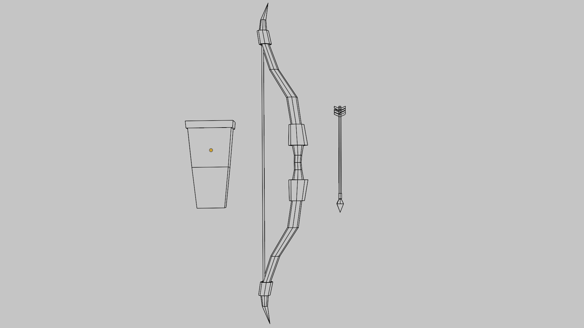 Bow - Low Poly Low-poly 3D model_6