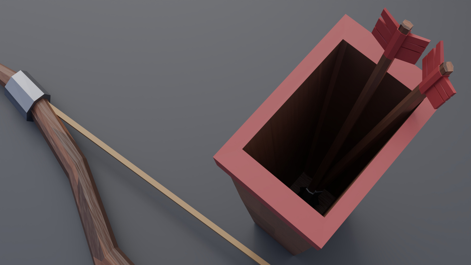 Bow - Low Poly Low-poly 3D model_4