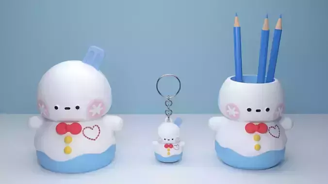 Zayne Snowman 3 in 1 Love and Deepspace Inspired Collectible