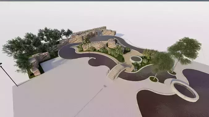 public park-Private Park Landscape