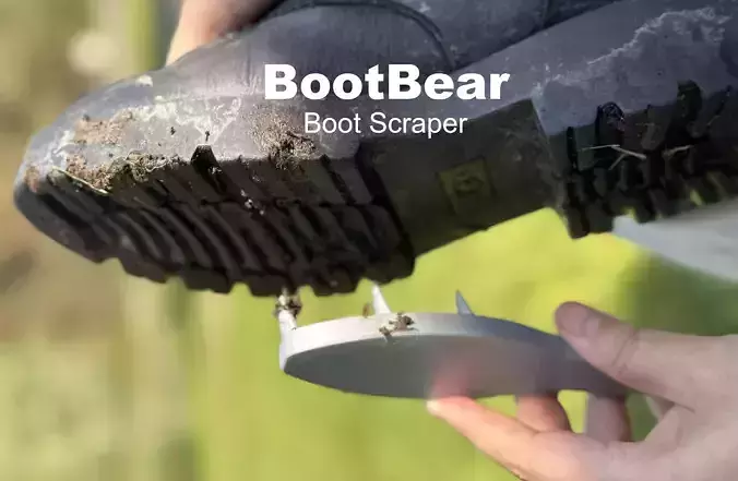 3D Printable Boot Scraper 3D print model