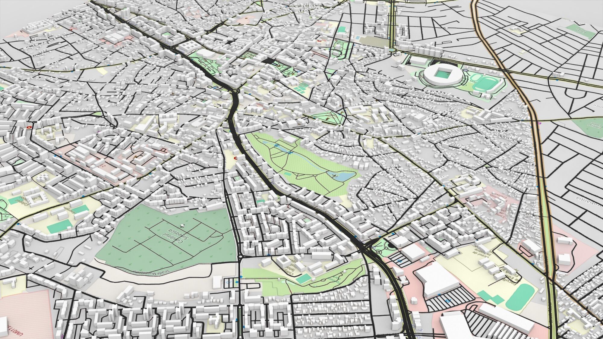 Cityscape Craiova Romania 3D model_3