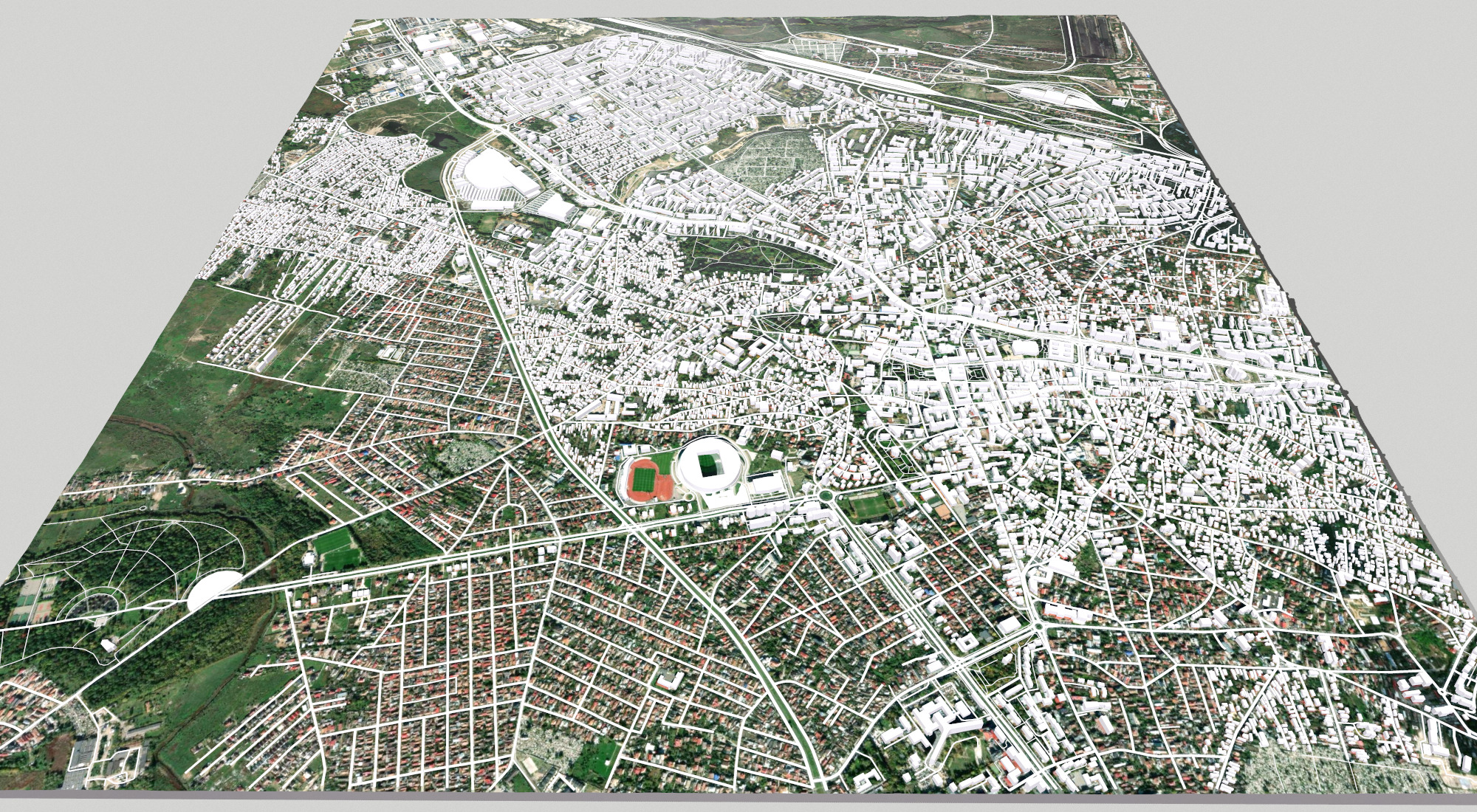 Cityscape Craiova Romania 3D model_2