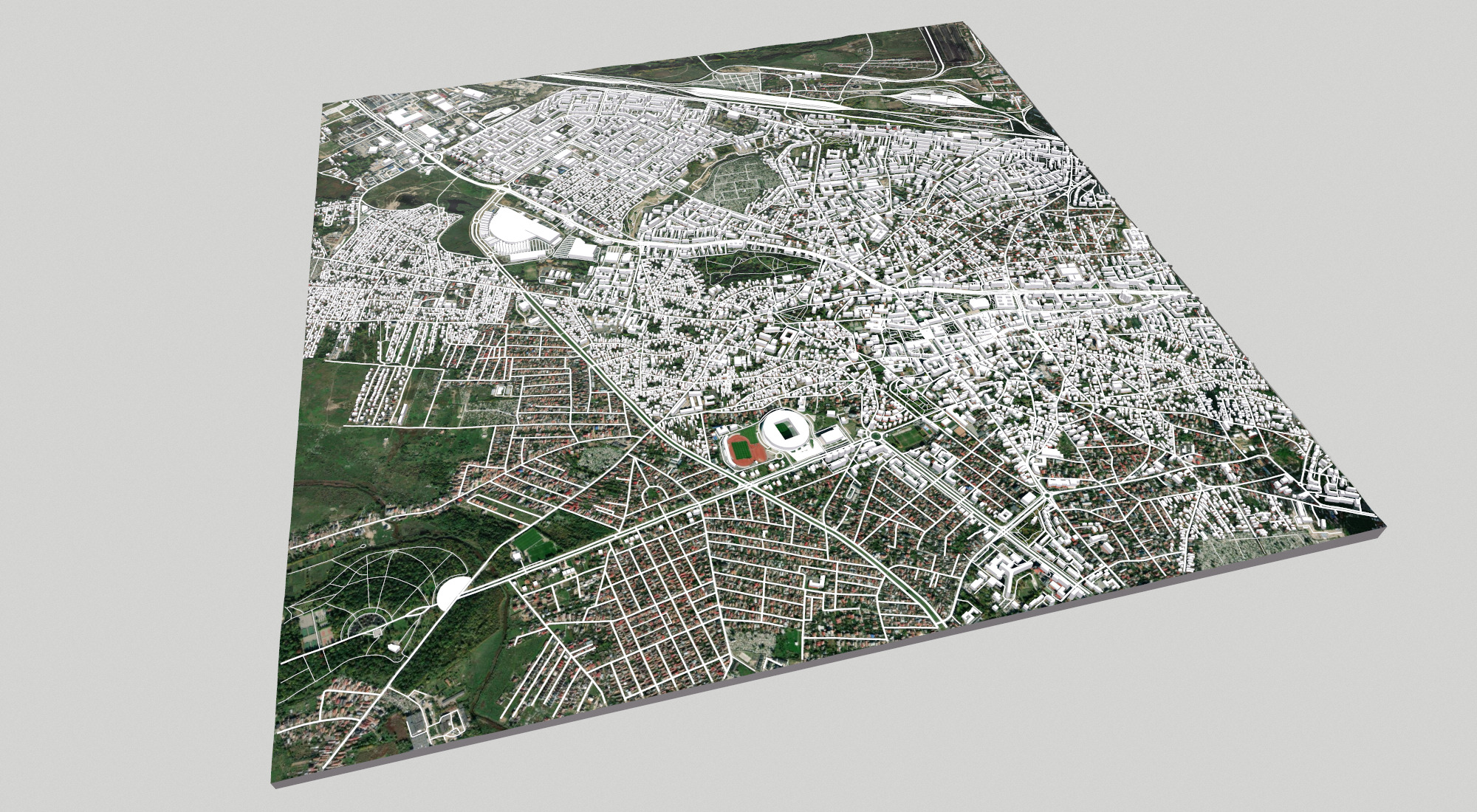 Cityscape Craiova Romania 3D model_4