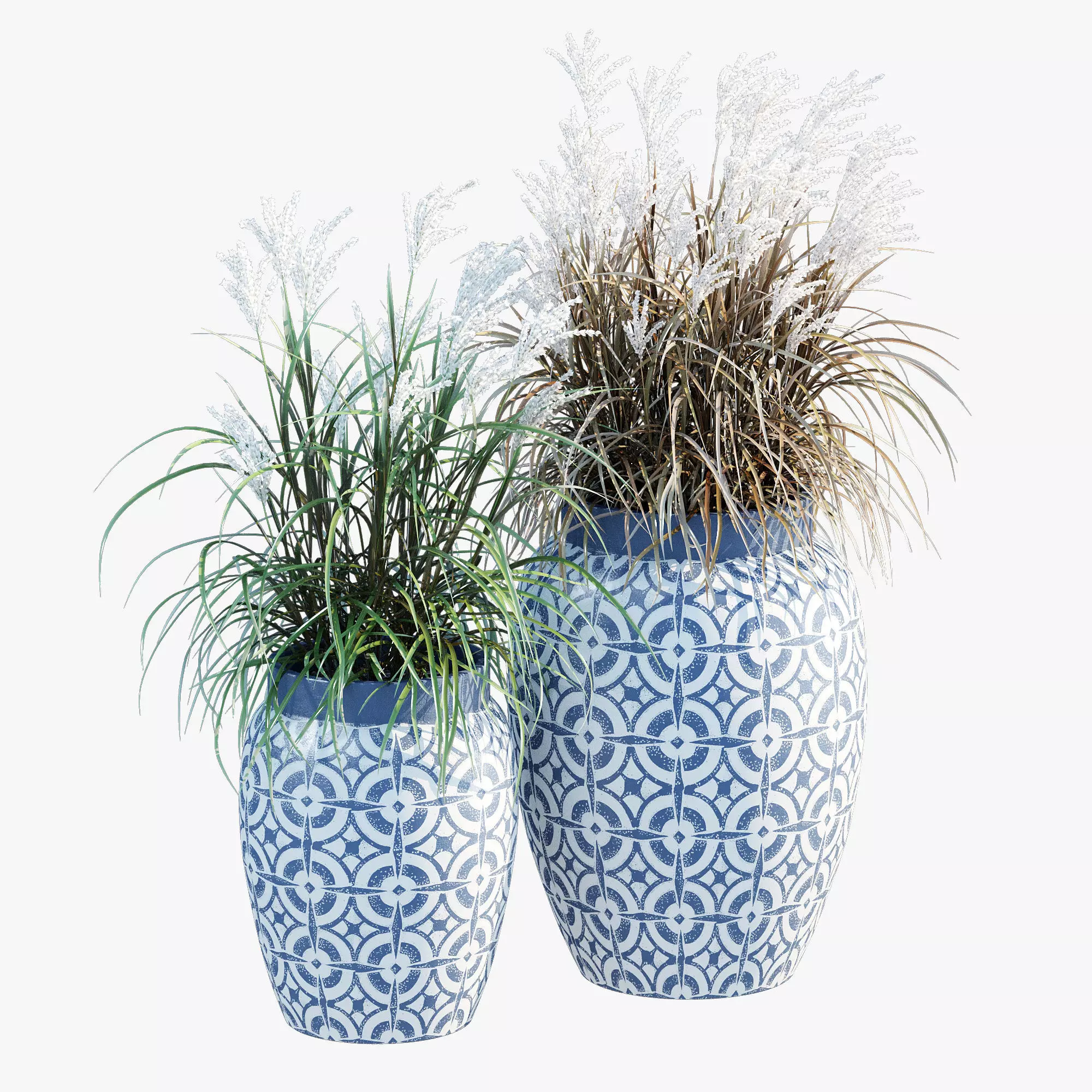 Mendoza Tile Handpainted Planter 3D model