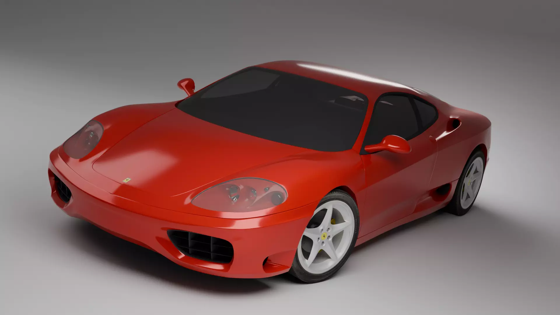 Ferrari 360 Modena 1999  Low-poly 3D model_0