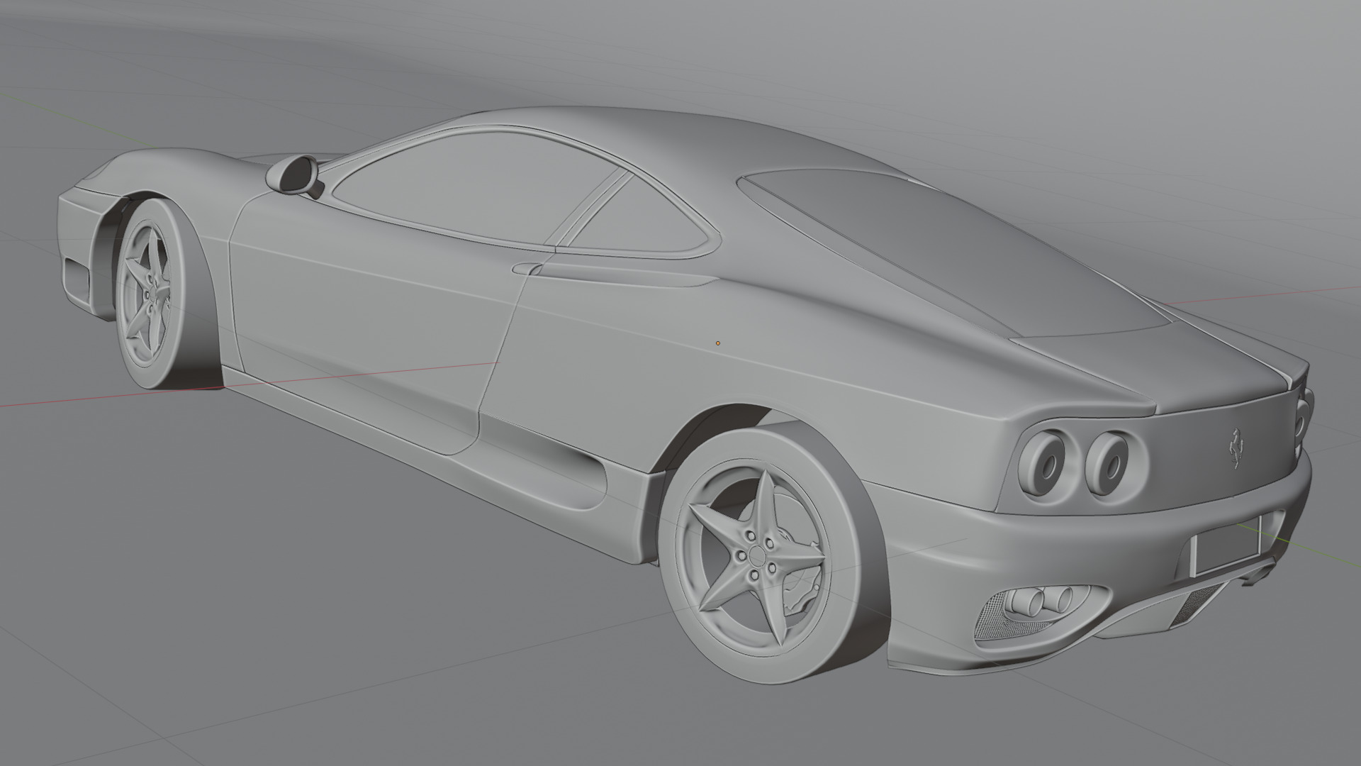 Ferrari 360 Modena 1999  Low-poly 3D model_4