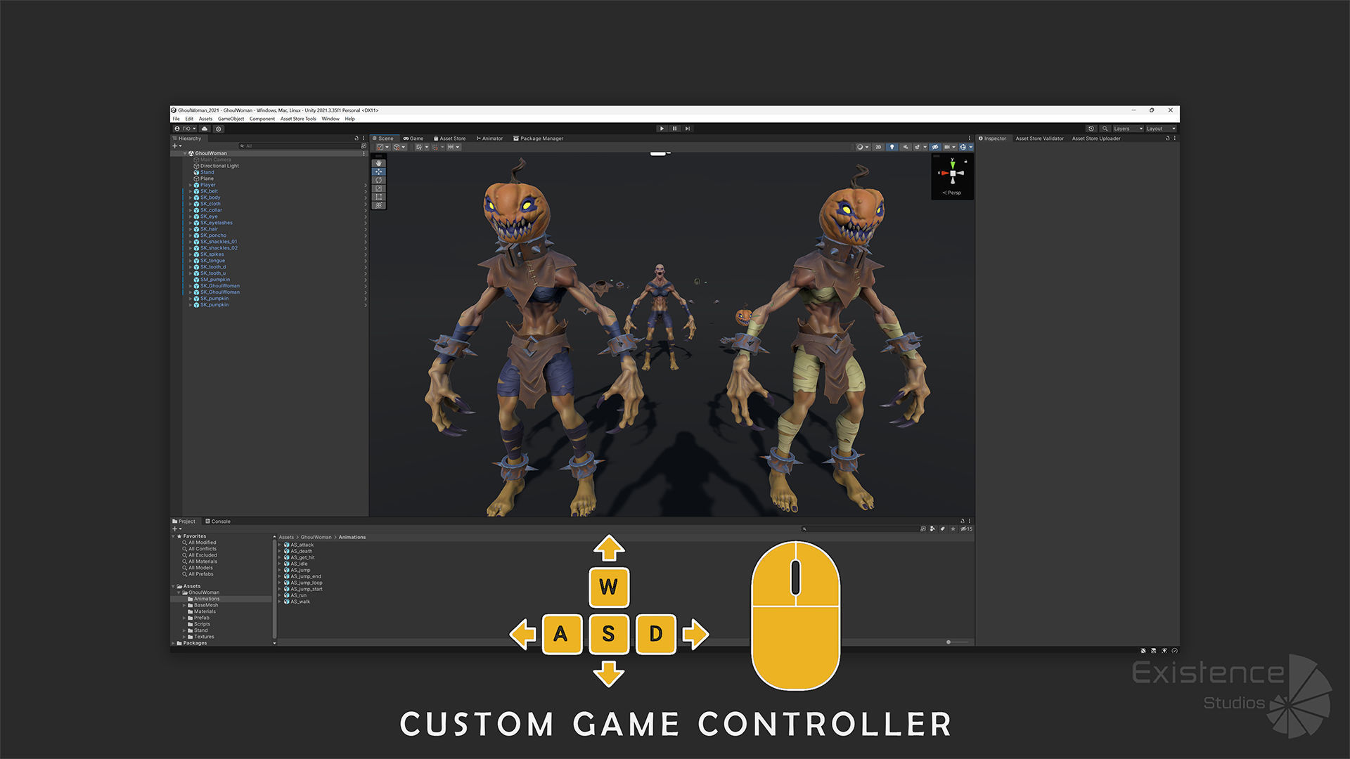 Monster Creature Pack 1 - Stylized Devils - Ghoul Demon - 64 3D Model Collection_35