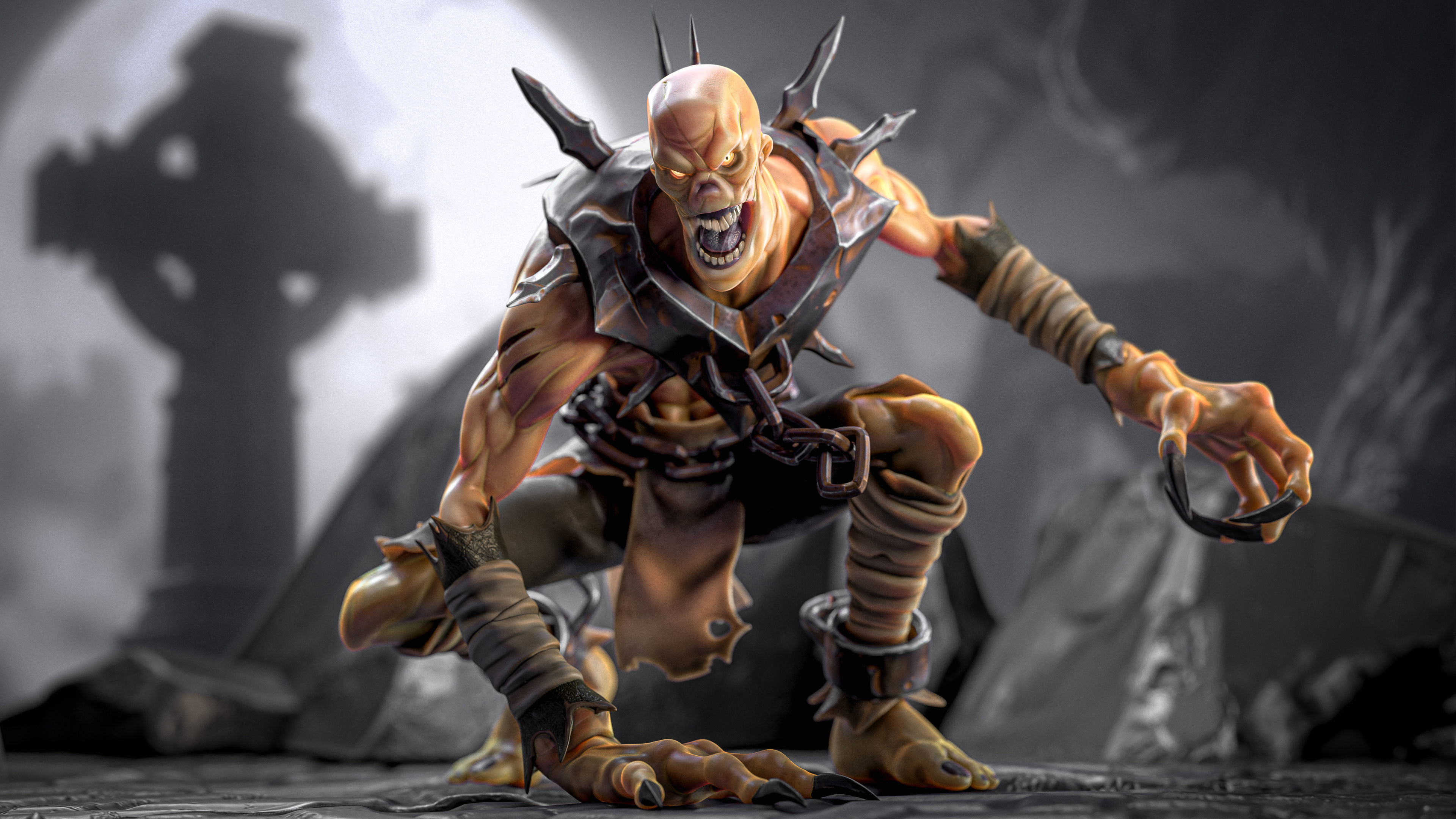 Monster Creature Pack 1 - Stylized Devils - Ghoul Demon - 64 3D Model Collection_15