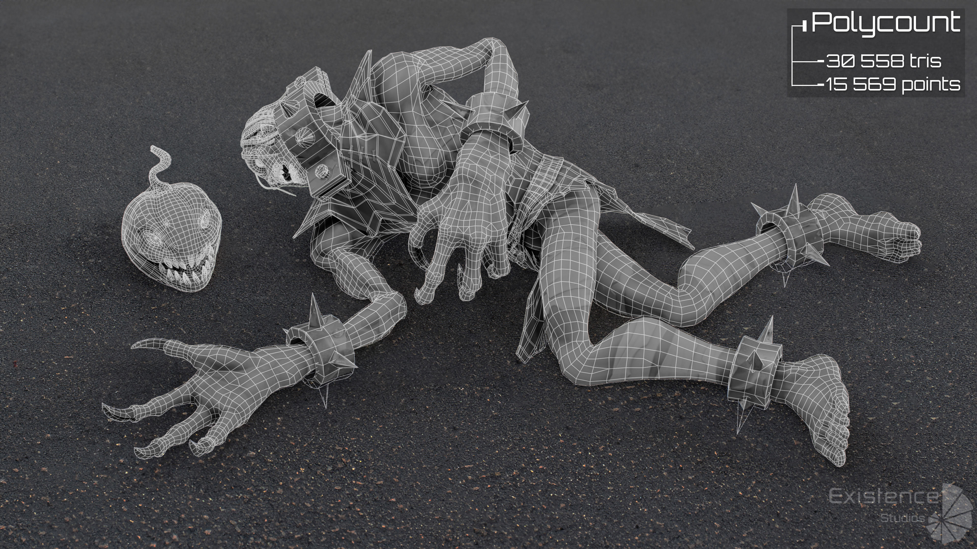 Monster Creature Pack 1 - Stylized Devils - Ghoul Demon - 64 3D Model Collection_24