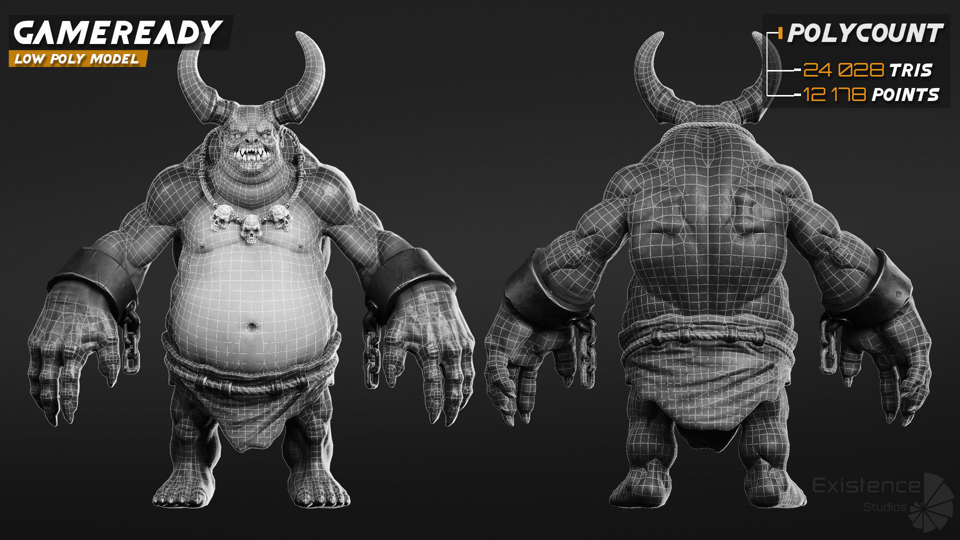 Monster Creature Pack 1 - Stylized Devils - Ghoul Demon - 64 3D Model Collection_25