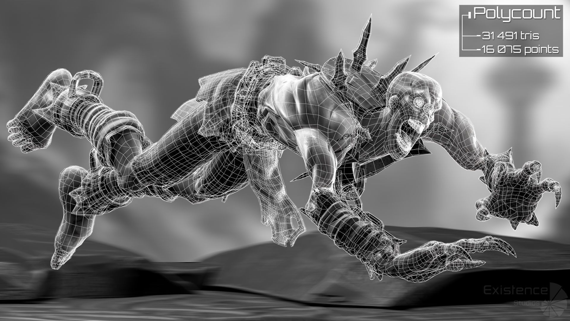 Monster Creature Pack 1 - Stylized Devils - Ghoul Demon - 64 3D Model Collection_23