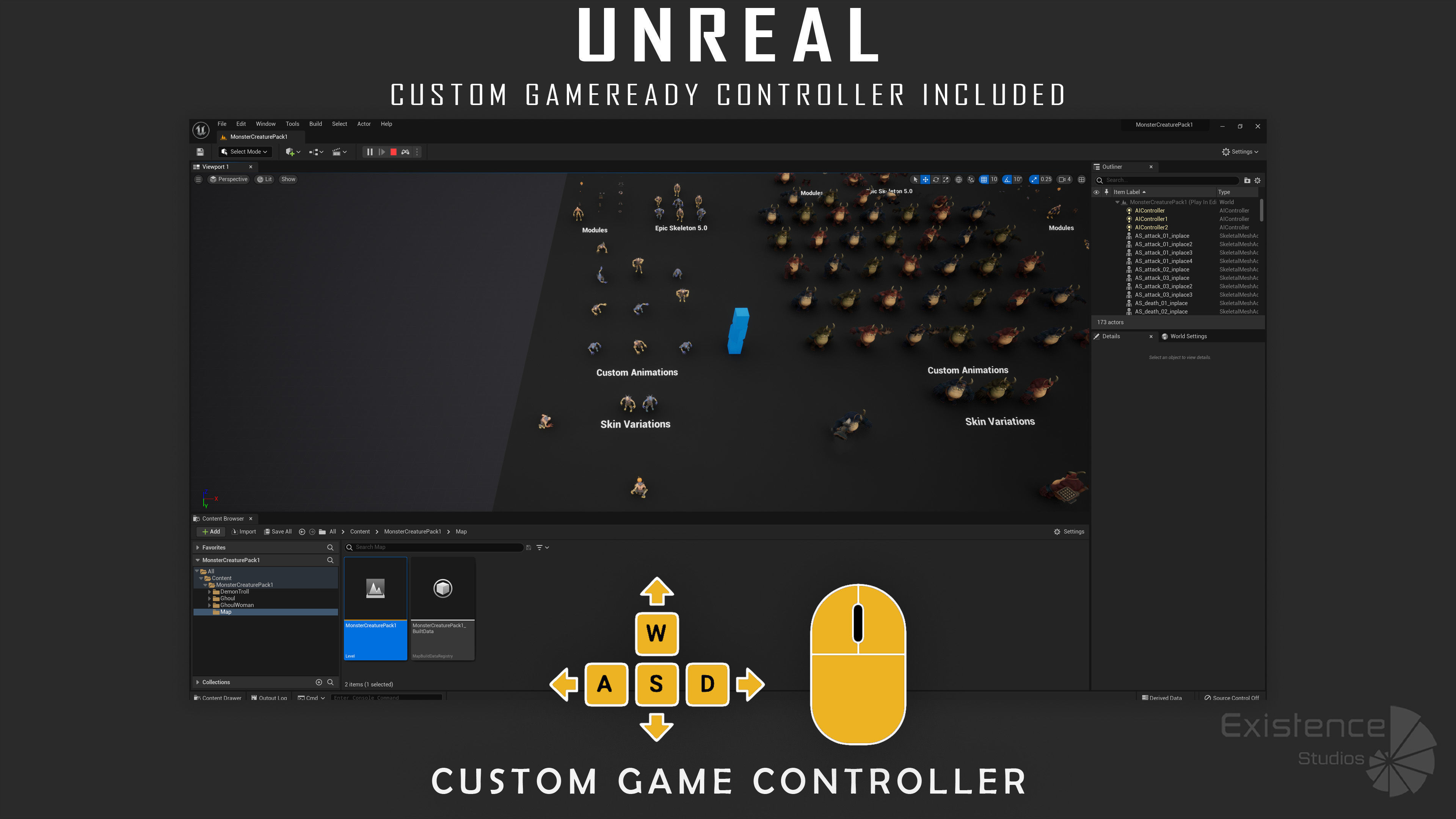 Monster Creature Pack 1 - Stylized Devils - Ghoul Demon - 64 3D Model Collection_33