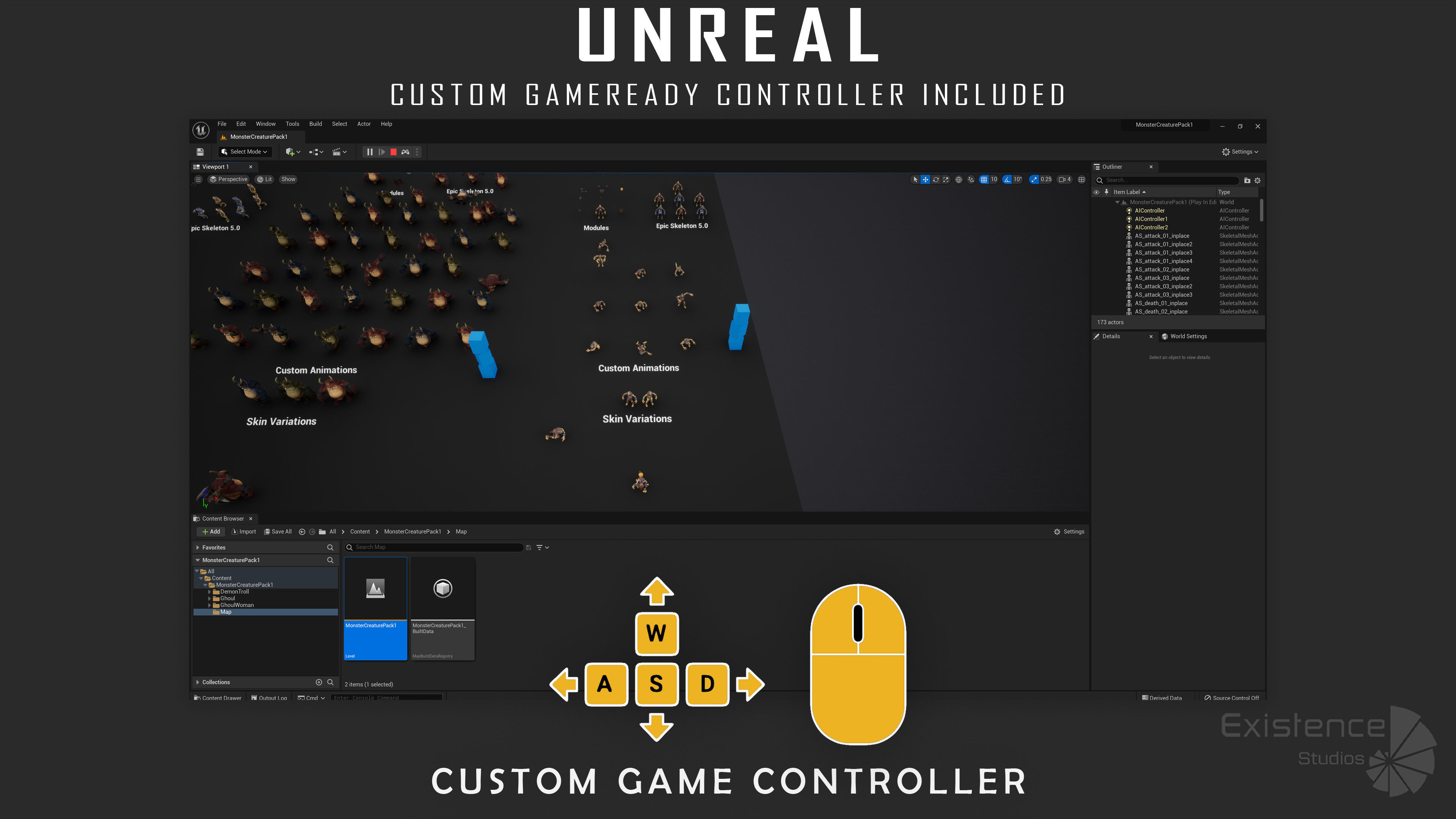 Monster Creature Pack 1 - Stylized Devils - Ghoul Demon - 64 3D Model Collection_34