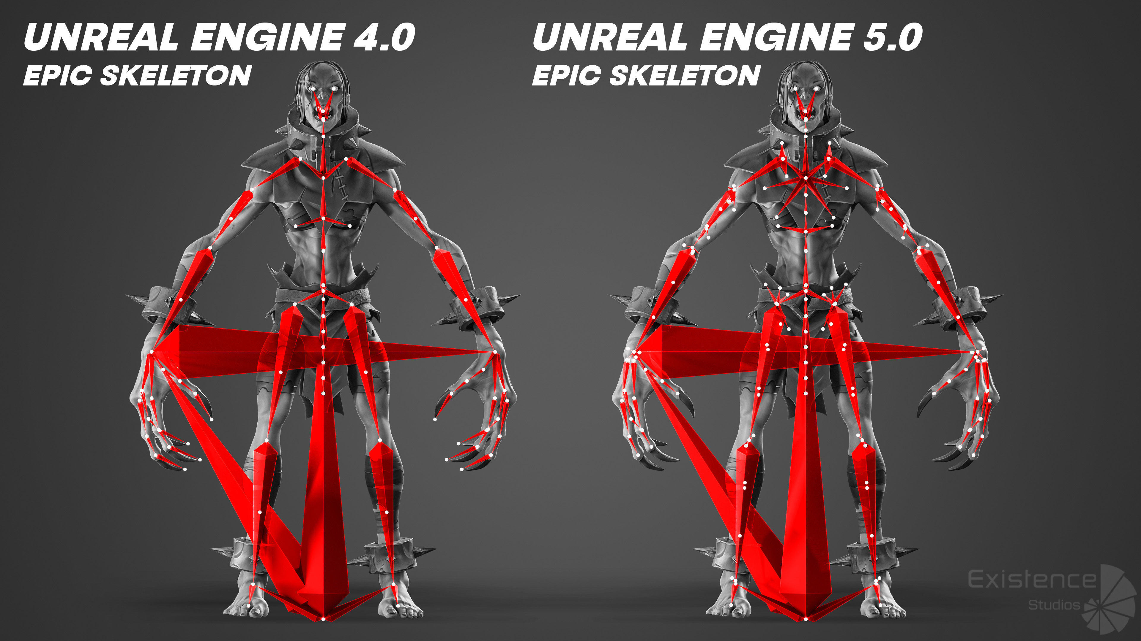 Monster Creature Pack 1 - Stylized Devils - Ghoul Demon - 64 3D Model Collection_29