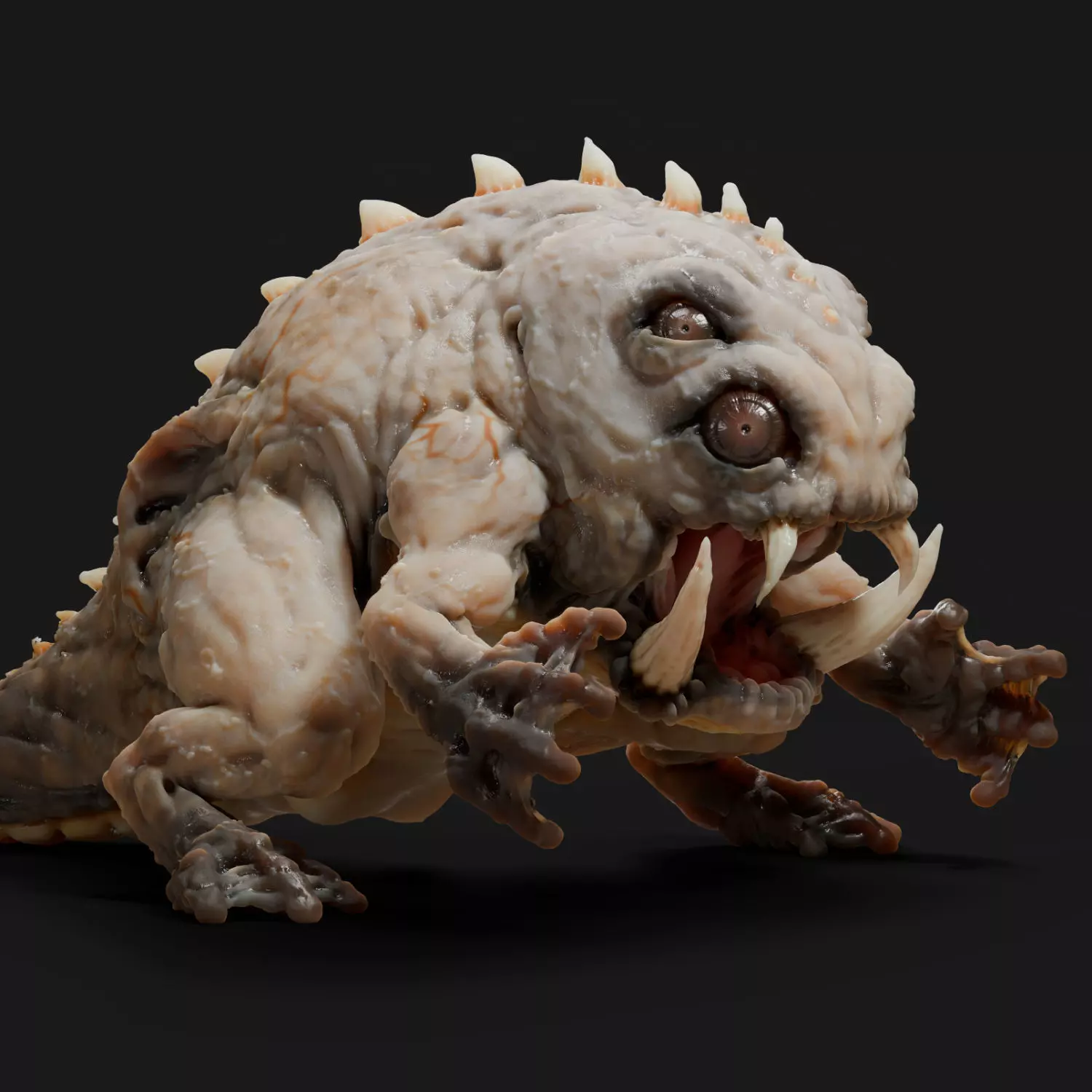 Lizard Demon Blender 3D model_0