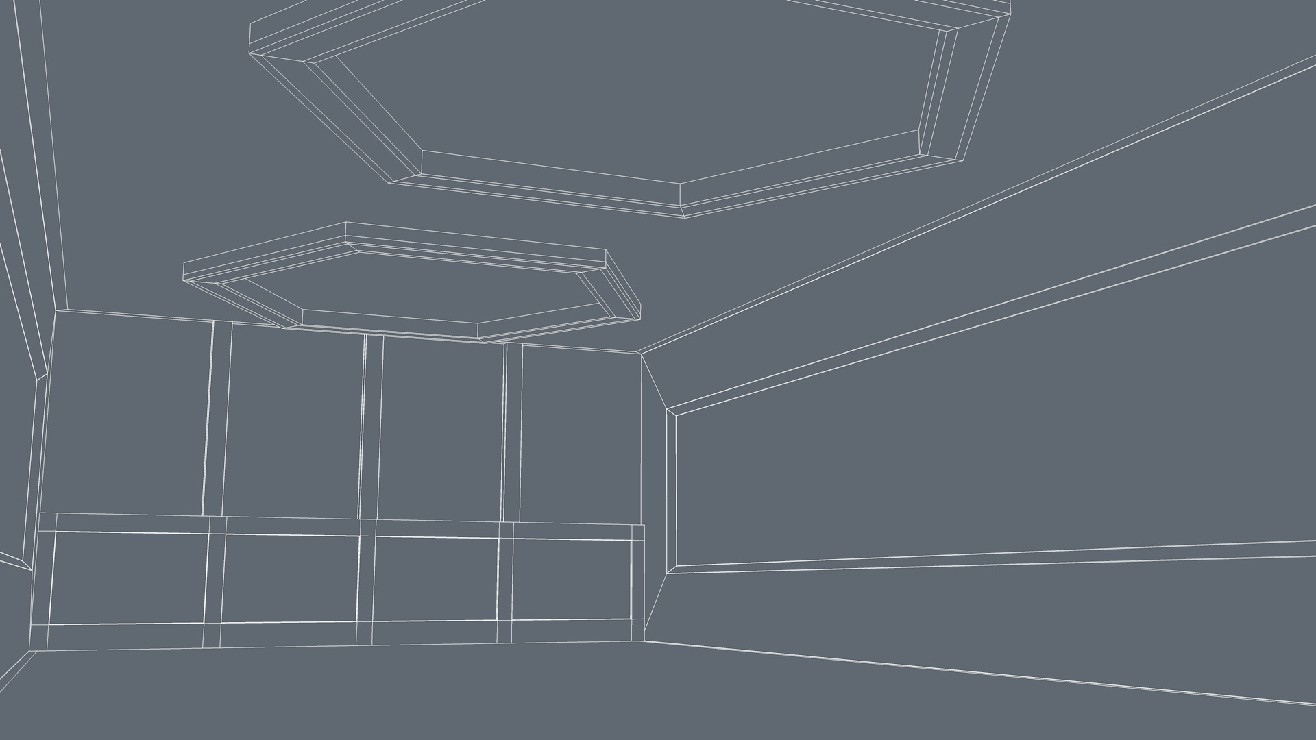 Sci Fi Room Low-poly 3D model_9