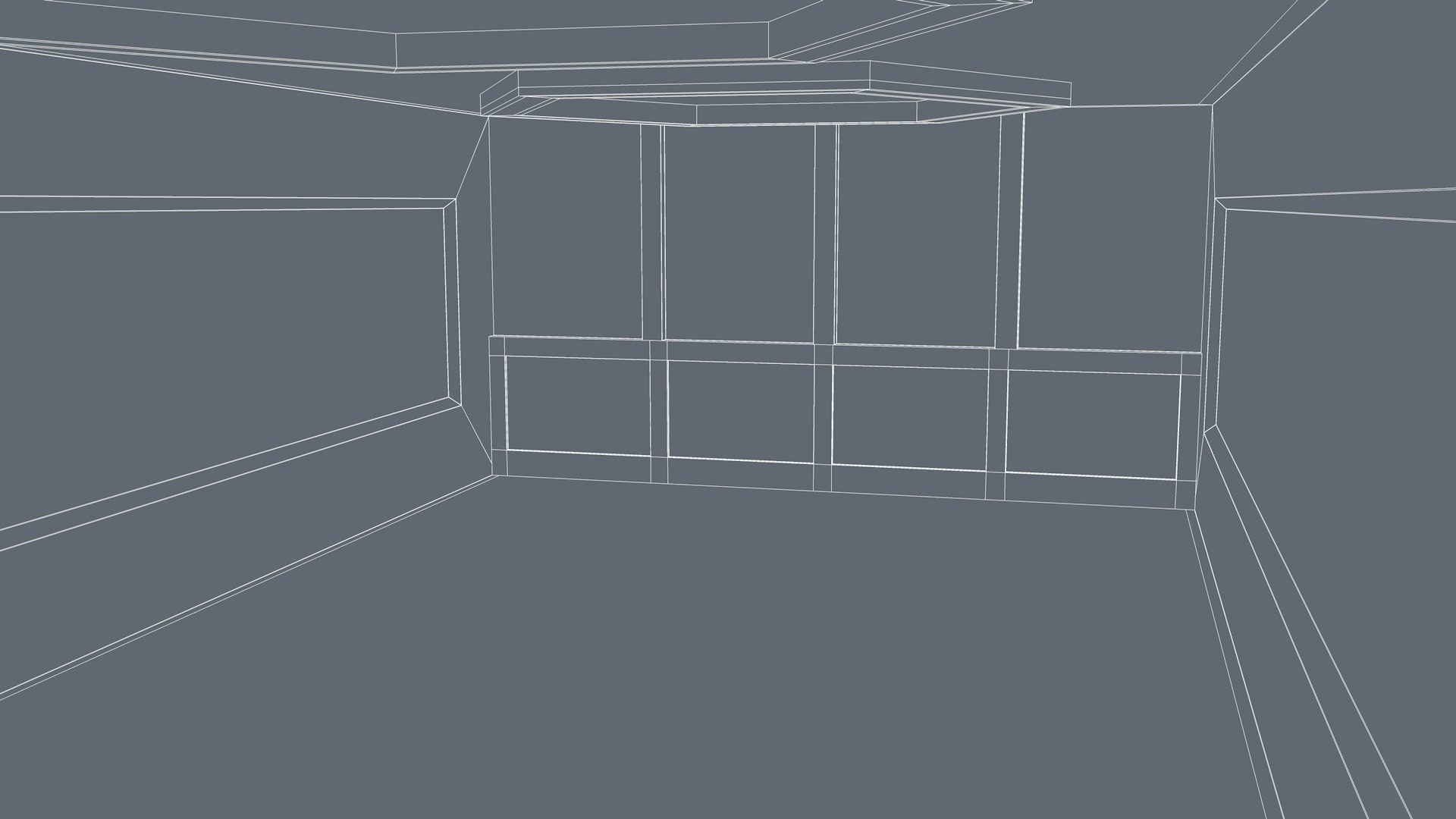 Sci Fi Room Low-poly 3D model_10