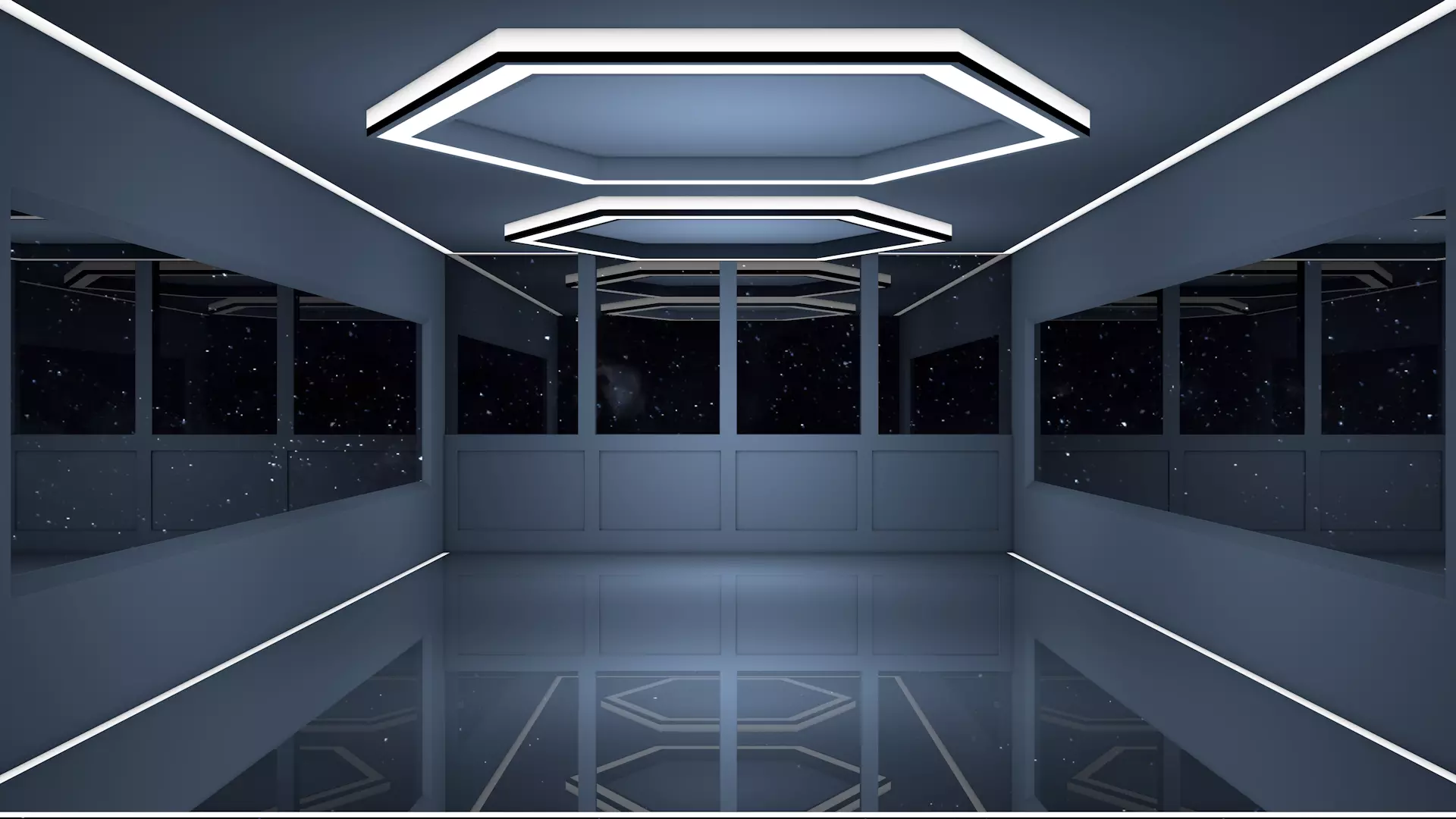Sci Fi Room Low-poly 3D model_0