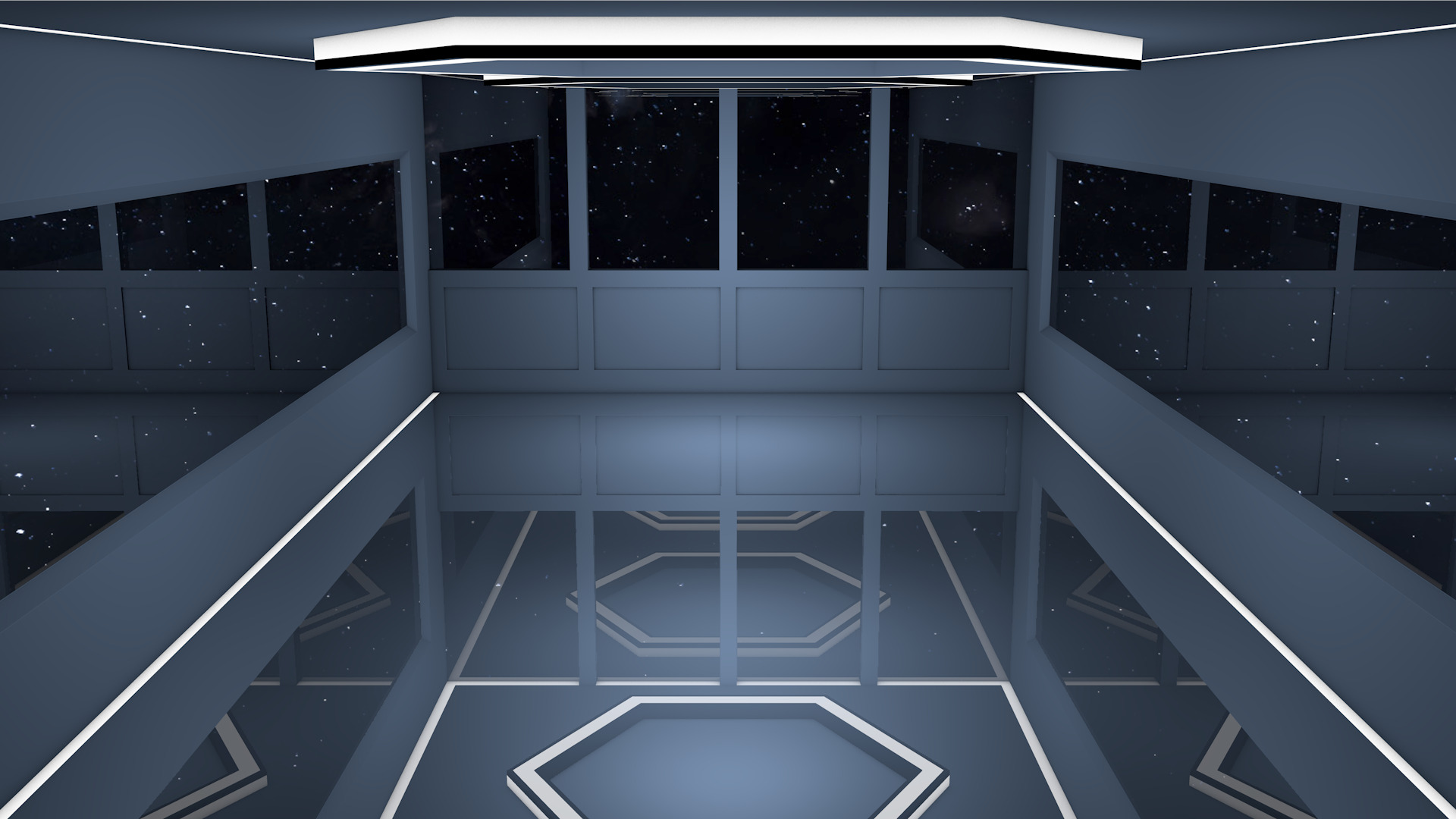 Sci Fi Room Low-poly 3D model_2