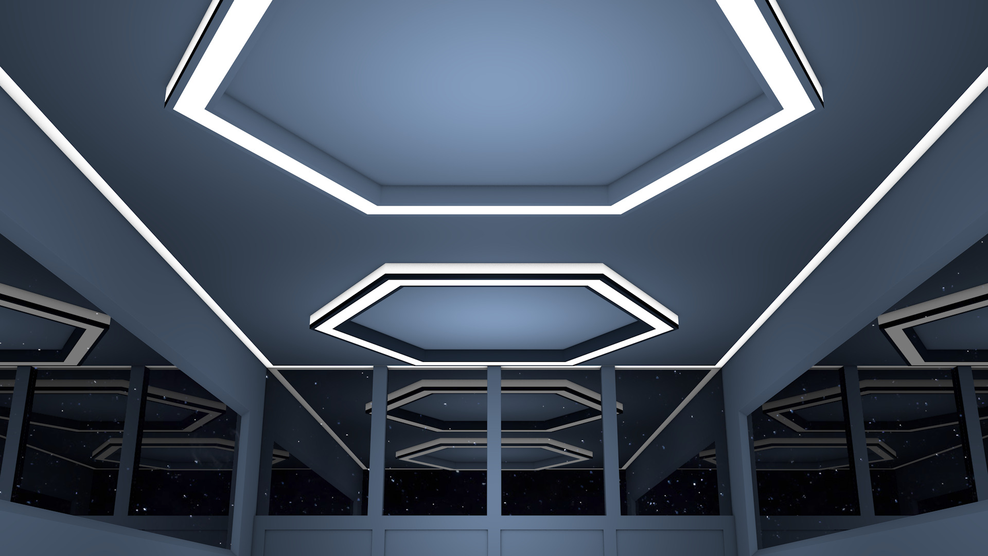 Sci Fi Room Low-poly 3D model_5