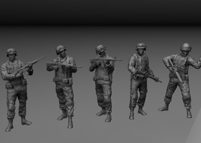 US 5 MARINES DESERT STORM 3D print model_1