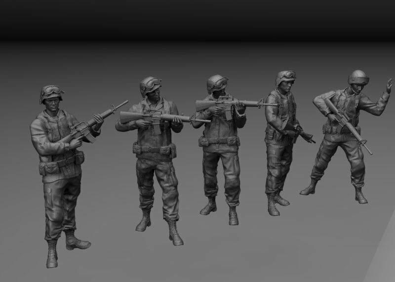 US 5 MARINES DESERT STORM 3D print model_2