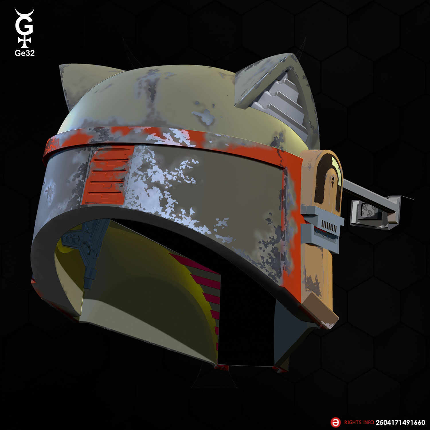 BOBA FETT CAT - Helmet 3D print model_1