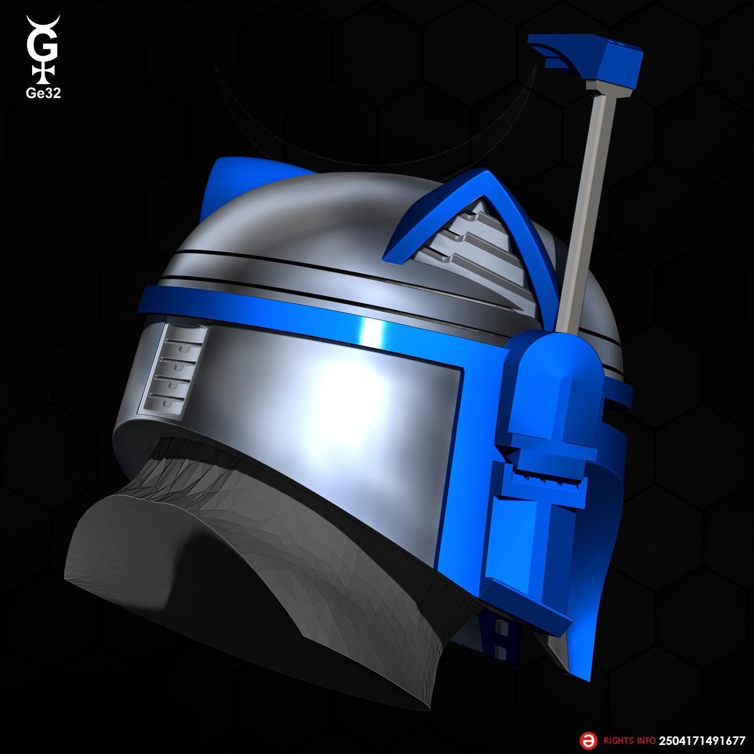 JANGO FETT CAT - Helmet 3D print model_5