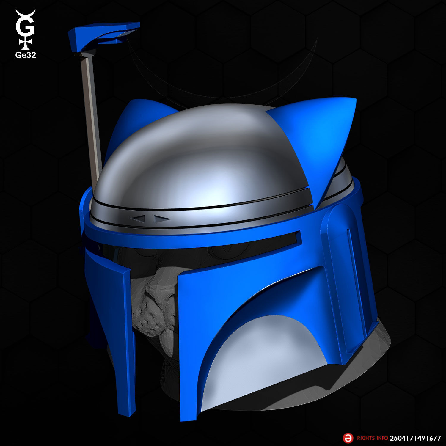 JANGO FETT CAT - Helmet 3D print model_4