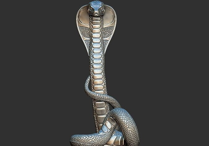Snake Ancient Egyptian Pharaoh Style  STL 3D Printable Model 3D print model
