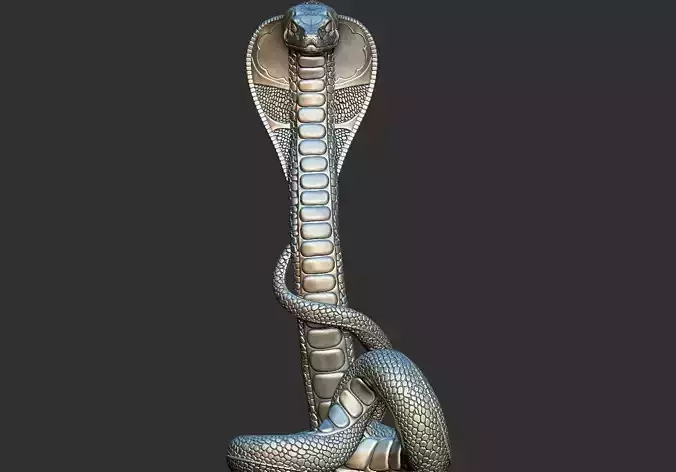 Snake Ancient Egyptian Pharaoh Style  STL 3D Printable Model 3D print model