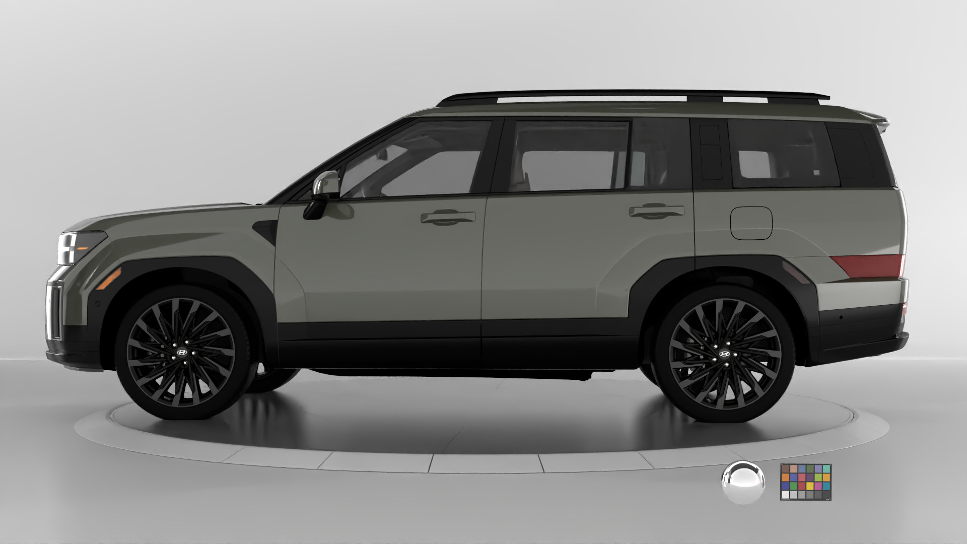 Hyundai Santa Fe 2024 -photoreal-Rigged and Render Ready 3D model_8