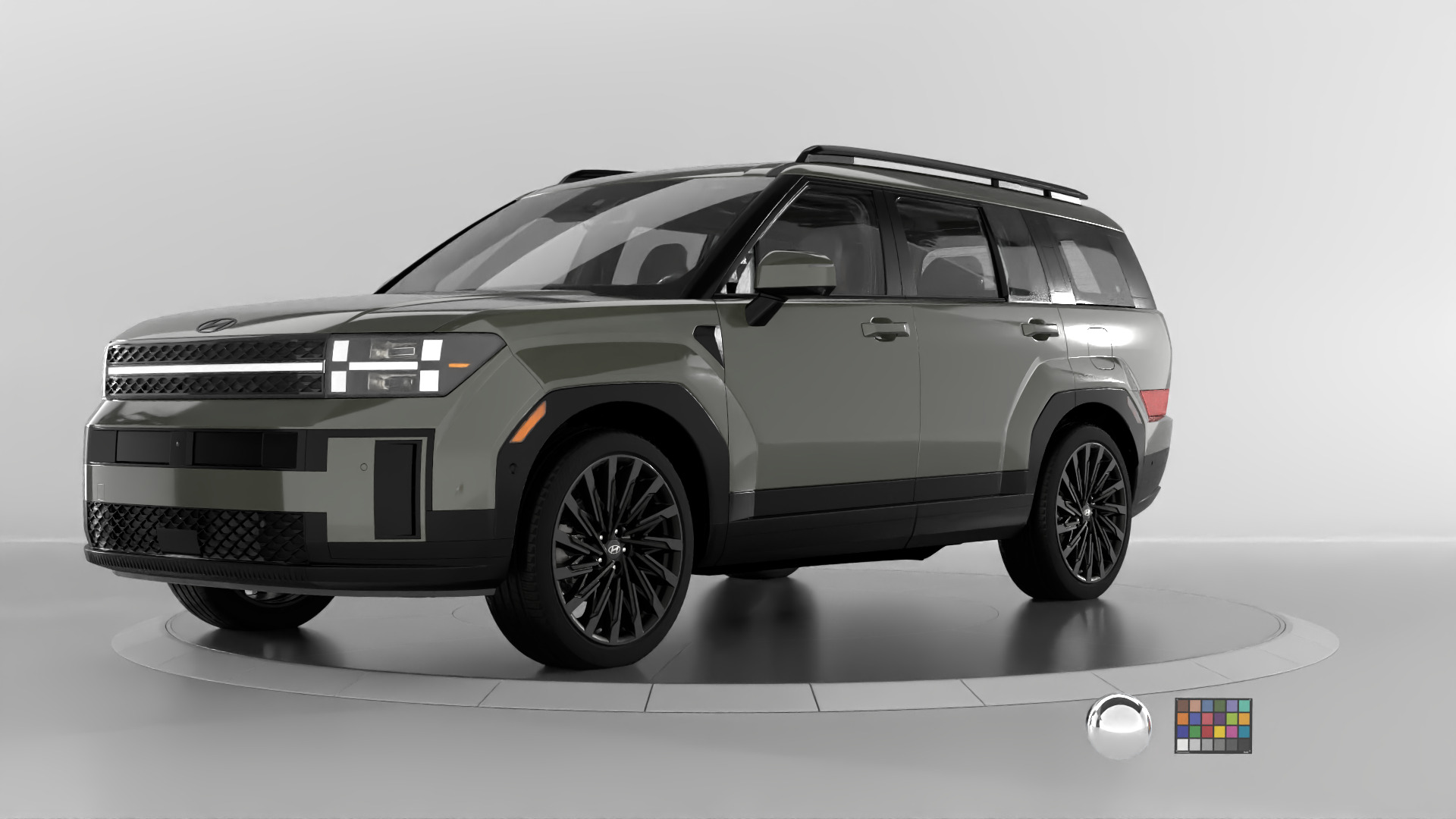 Hyundai Santa Fe 2024 -photoreal-Rigged and Render Ready 3D model_2