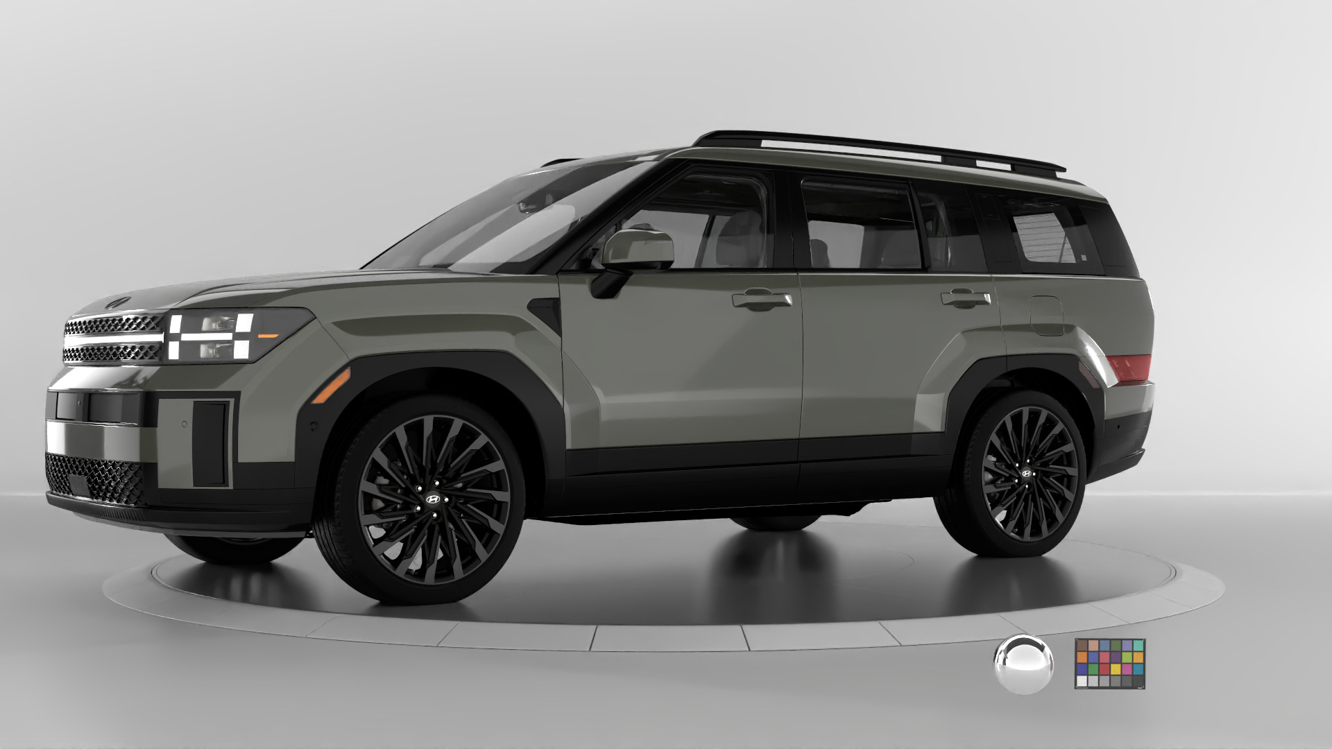 Hyundai Santa Fe 2024 -photoreal-Rigged and Render Ready 3D model_1