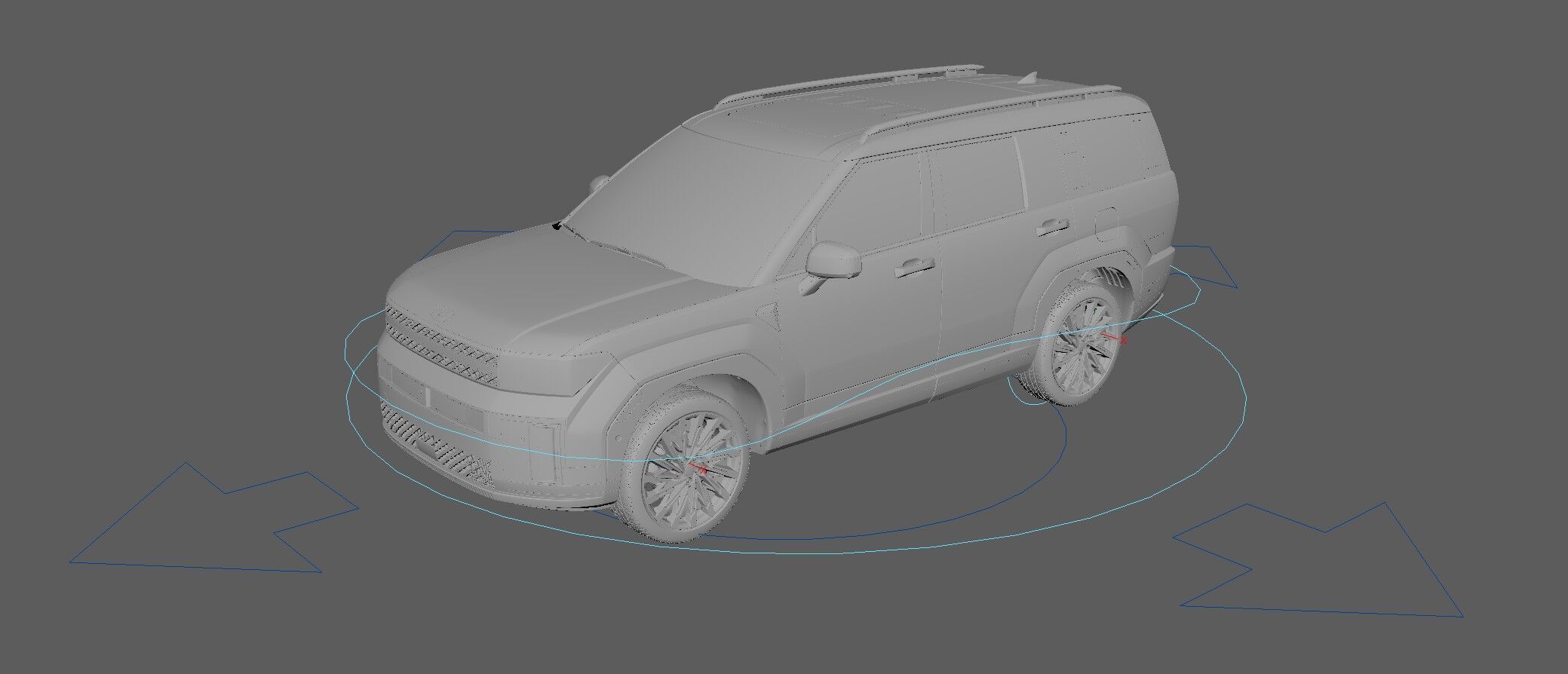 Hyundai Santa Fe 2024 -photoreal-Rigged and Render Ready 3D model_18
