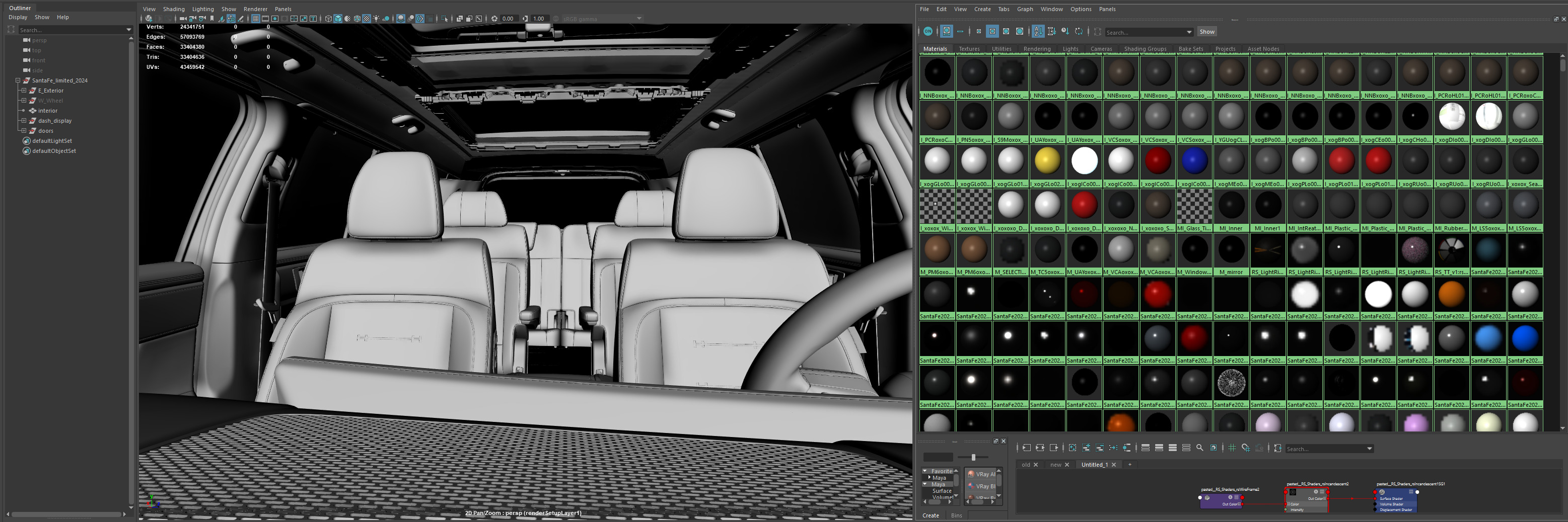 Hyundai Santa Fe 2024 -photoreal-Rigged and Render Ready 3D model_24