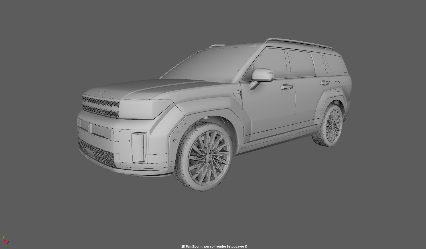 Hyundai Santa Fe 2024 -photoreal-Rigged and Render Ready 3D model_25