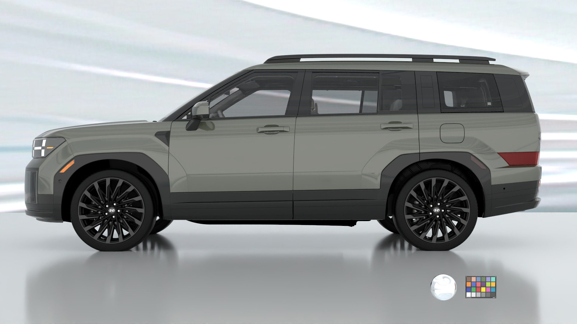 Hyundai Santa Fe 2024 -photoreal-Rigged and Render Ready 3D model_10